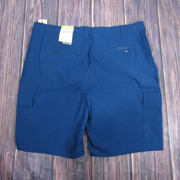 Eddie Bauer NEW NWT Mens 42 Blue Horizen Guide Cargo Shorts Walk Hiking - Picture 5 of 6